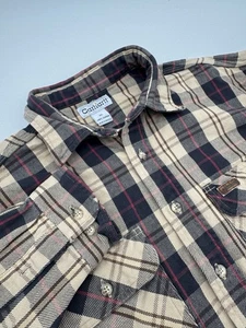 Carhartt Herren Flanell Hemd mit Knopfleiste XL kariert 100% Baumwolle Arbeit schwer - Bild 1 von 8