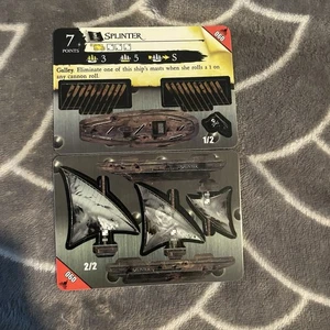 Pirates POCKETMODEL Fire and Steel 060 SPLINTER NEW and UNPUNCHED Wizkids CSG - Picture 1 of 2