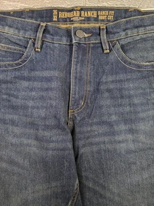 Men's RedHead 36x32 Ranch Style Boot Cut Jeans Dark Wash, New - Picture 1 of 6