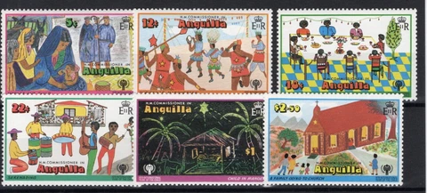 B488- Anguilla Stamps Scott#s 331-336 Year of the Child 1979 MNH Cover