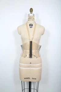 KARL LAGERFIELD transparenter PVC Runway Gürtel Taillengürtel Harness Designer - Bild 1 von 4