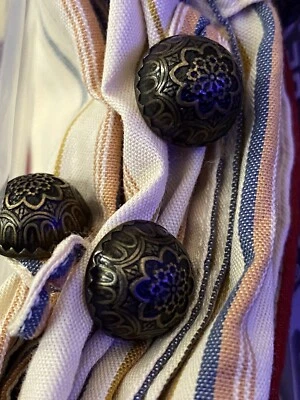 3 piezas Ralph Lauren Rayas Rojas 2 Estándar + 1 Euro Shams Elegante Botones ALGODÓN Foto 1 de 4