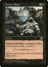 Virtue's Ruin Portal NM Black Uncommon MAGIC THE GATHERING MTG CARD ABUGames