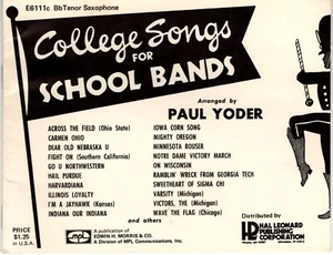 College-Lieder für Schulbands, B-Dur Tenorsaxophon, arr. von Paul Yoder - Bild 1 von 2