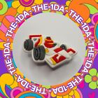 F1 Style Racing Red/White Car - Formula One Track - Charms For Crocs / Shoes