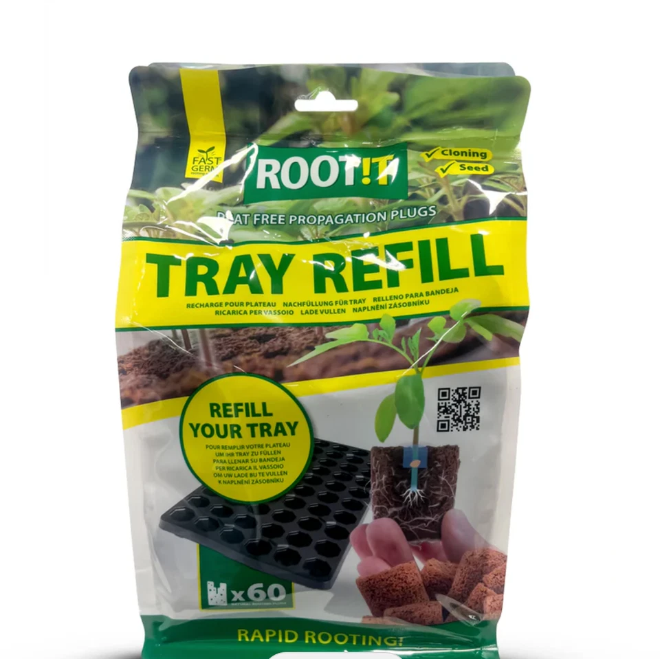 Root !t Plug Refill Bag (60 per Bag) coco coir fiber potting plugs natural - Image 1 of 1