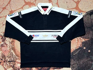 Supreme Chest Stripe Rugby Black Size Medium Brand New - Bild 1 von 7