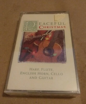 Peaceful Christmas Harp Flute English Horn Cello & Guitar (Cassette) New - Image 1 of 3