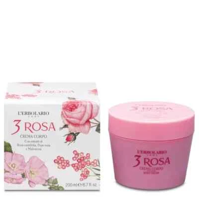 L'Erbolario 3 Rosa Crema corpo 200 ml