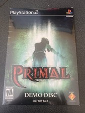 Primal PS2 GAME DEMO DISC & CARDBOARD SLEEVE Sealed