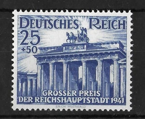 GERMANIA IMPERO 1941 Mint NH 25 + 50 Pf Michel #803 CV €14 VF - Foto 1 di 1