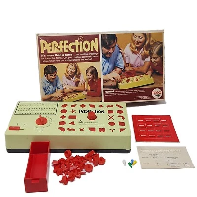 Reed Toys PERFECTION Board Game Unpunched Scoring Pin Vintage 1973 Complete 4000 - Image 1 of 4