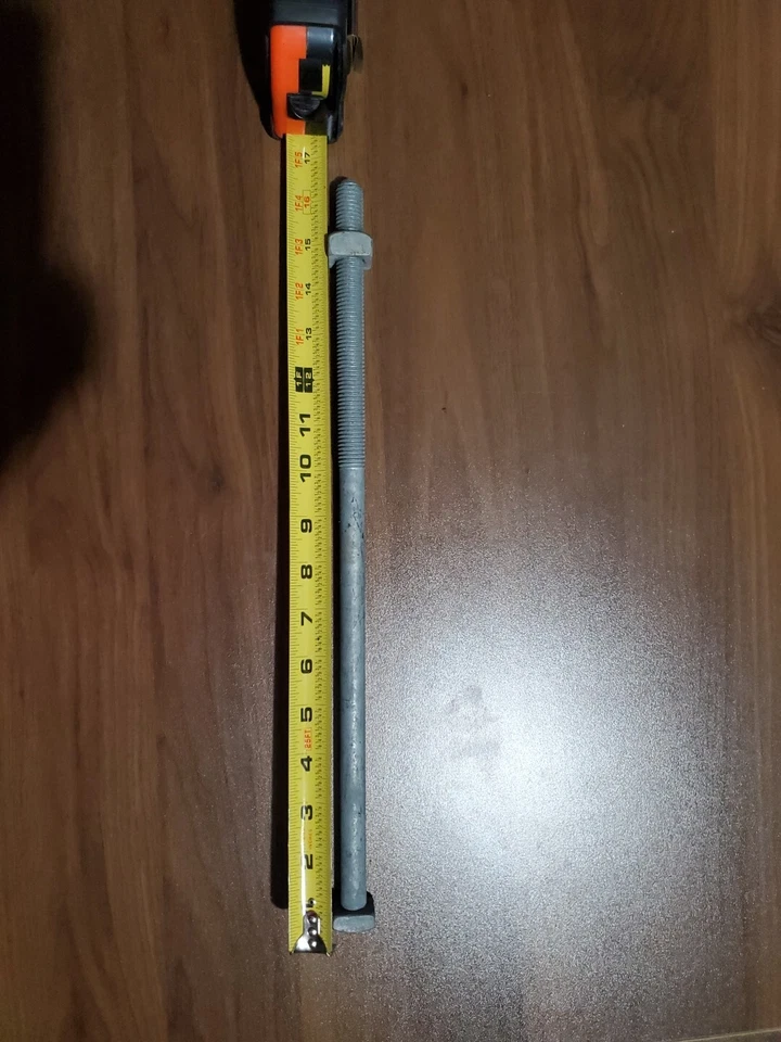 30 Hubbell Chance 8816 镀锌机器螺栓 16 英寸 x 5/8 带螺母 — 第 1/3 张图片