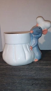 Ratatouille Remy Ceramic Utensil Holder Chef Hat Disney Store Pixar NOS 9.5X10" - Picture 1 of 21