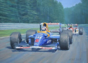 Nigel Mansell Williams F1 Formel Motorsport Racing Oldtimer Kunstdruck - Bild 1 von 1