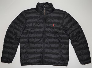 black polo bubble jacket