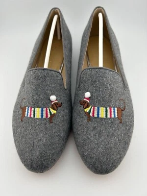Talbots Mujer’s Dachshund Zapatos Ryan Novedad Mocasines Bordados 6.5M Amante del Perro Foto 1 de 4