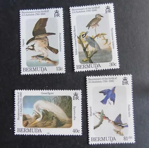 Bermudas 1985 SG490/3 Birth Bicent John Audubon Birds MNH UM sin montar como nuevo - Imagen 1 de 1