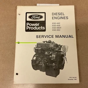 Ford ESD-442 659 660T 662 INDUSTRIEMOTOR SERVICE WERKSTATT REPARATURANLEITUNG, 194-243 - Bild 1 von 5