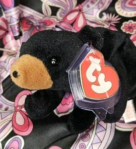 BLACKIE the Bear ❤️ 3rd Gen HT 2nd TT 3/2 MWCT ❤️ Original TY Beanie Baby 1993 - Picture 1 of 13