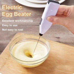 Frullatore elettrico portatile per uova e caffè frusta rotante latte I2V2 - Foto 1 di 16