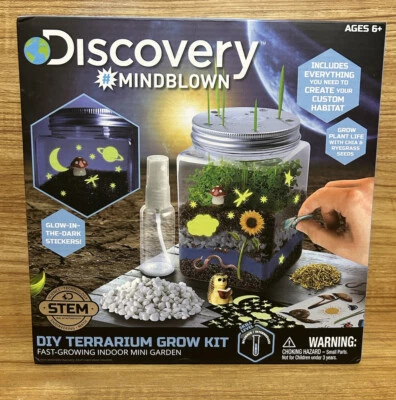 Kit de cultivo de terrario Discovery Mindblown hágalo usted mismo STEM edades 6+ TOTALMENTE NUEVO 🇺🇸 Foto 1 de 3