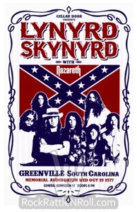 PÓSTER DE ÚLTIMO ESPECTÁCULO LYNYRD SKYNYRD 1977 11x17 SUPERVIVIENTES CALLEJEROS CLÁSICO POP ROCK ART - Imagen 1 de 1