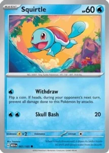 x4 Squirtle - 007/165 - Common Pokemon SV: Scarlet and Violet 151 M/NM - Picture 1 of 1