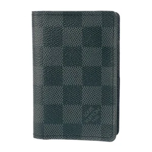 Louis Vuitton Card Case Organizer De Poche Damier Graphite N63075 Grey Black PVC - Picture 1 of 9