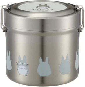 Totoro Ghibli Insulation Vacuum Stainless Steel Bowl Type Lunch Box 640ml Japan - Picture 1 of 12