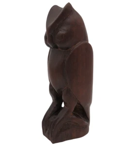 Antike Holz Figur Eule Handarbeit Skandinavien Kunsthandwerk Handgeschnitzt - Bild 1 von 10
