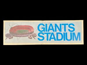 1970s NY Giants Autograph Bumper Sticker HOF Larry Zonka Dan Lloyd Brian Kelley