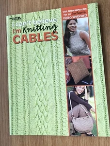 Leisure Arts Knitting Cables Knitting Booklet 14 projects Step-by-Step Direction - Picture 1 of 18