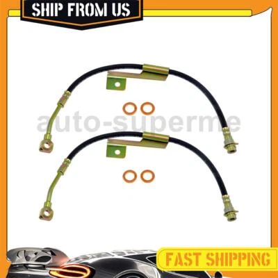 Juego de mangueras de freno delanteras 2 piezas para Chevrolet C2500 1988 5,0 L Foto 1 de 4