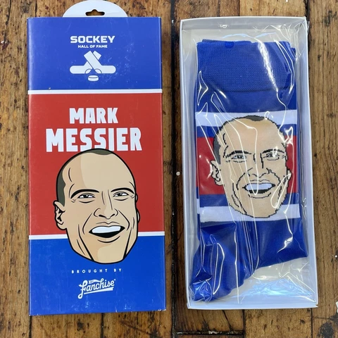 MARK MESSIER Major League Full-Color Original Caricature Socks Size 7-12 Cover
