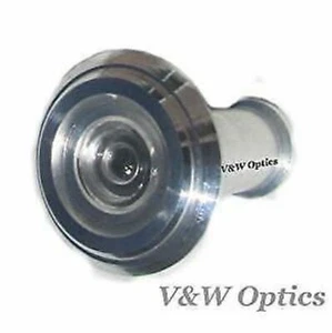290 Degree Wide Angle Peephole Door Viewer Scope Silver Metal - Picture 1 of 2