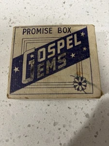 Vintage Promise Box Gospel Gems Bible Verses Religious Christianity Uplifting - Picture 1 of 10