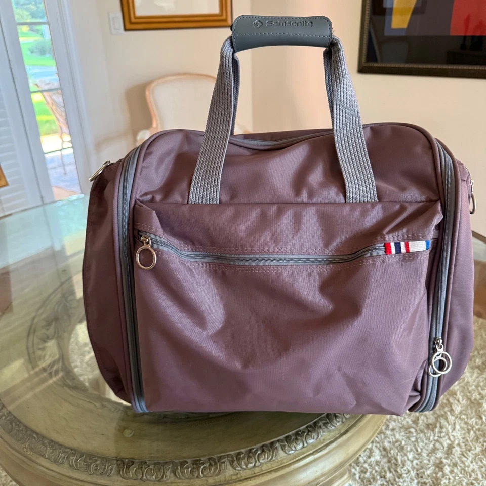 Bolsa de equipaje vintage Samsonite estribor fin de semana malva 1987  Foto 1 de 4