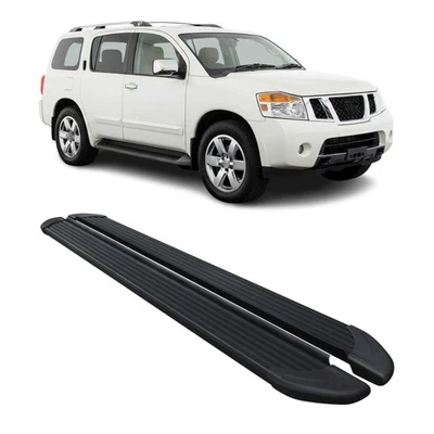 Barras Nerf estriberas escalón lateral para Nissan Armada 2004-2015 negras 2 piezas Foto 1 de 4