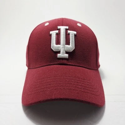 Indiana Hoosiers Gorra Ajustada Grande XL Bordado Escritura Logo NCAA Fútbol Foto 1 de 4