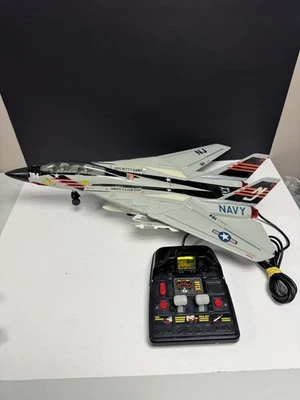 Vintage 1990 New Bright F-14 Tomcat Remote Control Kitty Hawk Airplane/Jet - Image 1 of 4