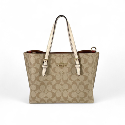 Borsa a tracolla Coach C4250 Mollie Tote Bag beige PVC pelle 2WAY dal Giappone