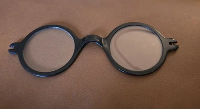 Gafas redondas antiguas de baquelita negra vintage donde están las gafas estilo Waldo Foto 1 de 4