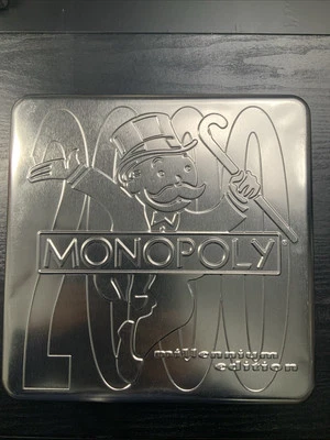 Complete Monopoly Millennium Edition in Metal Tin 1998 Hasbro & Parker Brothers - Image 1 of 4