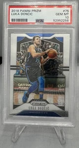 2019-20 Panini Prizm Luka Doncic #75 PSA 10 GEM MT - Picture 1 of 2