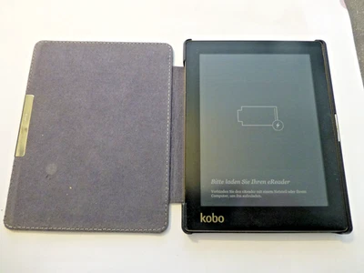 Kobo E-Book Reader in edler Lederhülle - Bild 1 von 2