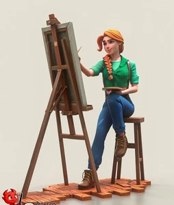 1/24 1/18 Leah Paniting non assemblé non peint impression 3D maquette garage kits - Photo 1/2