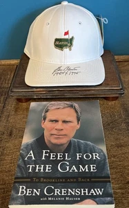 Sombrero de golf autografiado firmado por Ben Crenshaw PGA Masters y libro de bolsillo excelente - Imagen 1 de 10