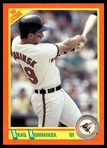 1990 Score Rookie & Traded Brad Komminsk Baltimore Orioles #53T - Picture 1 of 2
