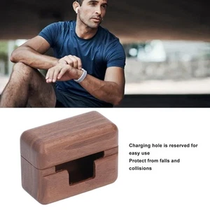 Drewniane etui na Linkbuds S Against Falls Bumps Drewniana osłona Case Protector Char CB - Zdjęcie 1 z 24